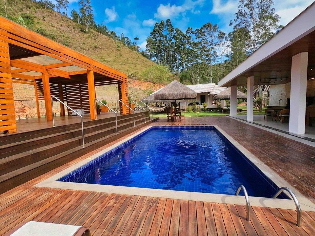 Sitio Cinco Folhas, Recanto Com Vista Pra Montanha Marechal Floriano Luaran gambar